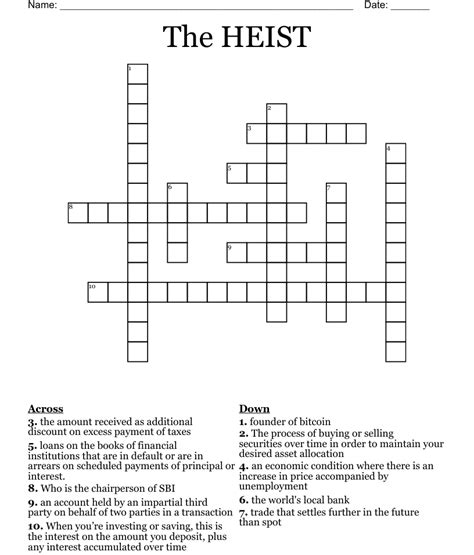 The solution we have for Heist loot has a total of 4 letters. . Heist loot crossword clue